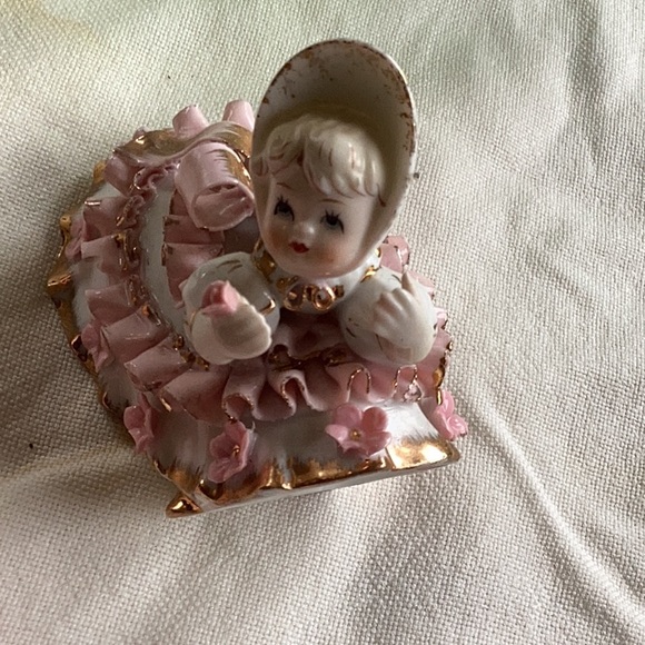 ⚜️ Lefton Bloomer Girl K1412, Vintage Porcelain Figurine NVC - Picture 7 of 16